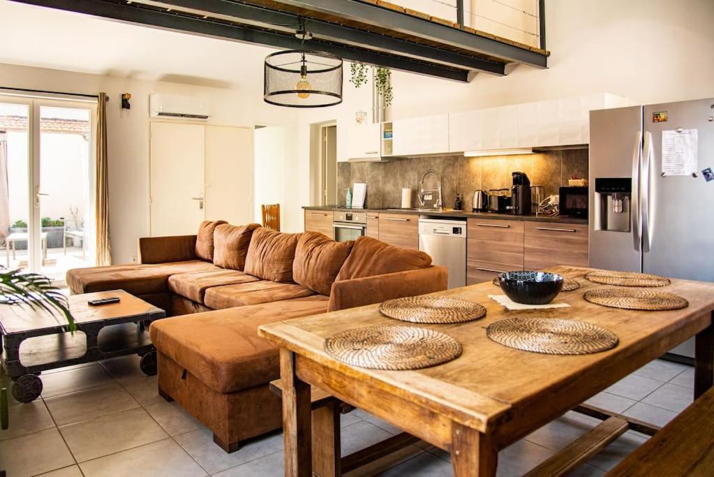 Loft 90 m2 cosy au calme avec terrasse et parking Villa Avignon Eksteriør bilde